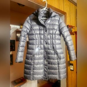 Guess Silver Puffer Coat (Medium)